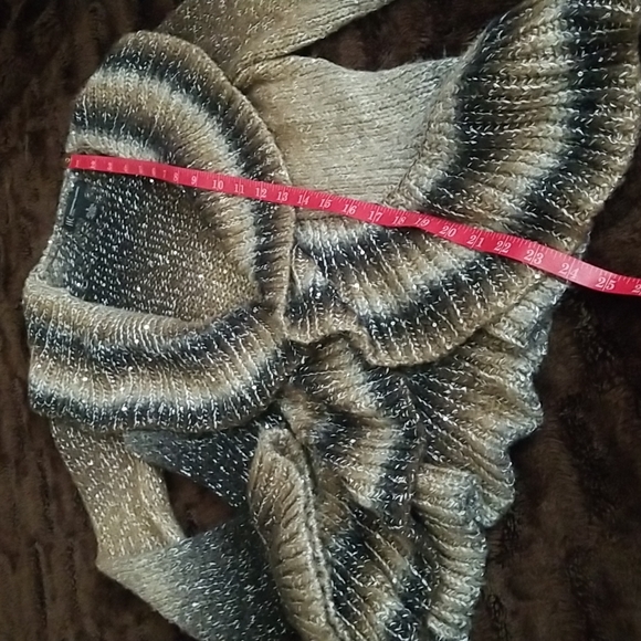 INC International Concepts Petite Open Cardigan Brown/Tan/Gray - Size Sm… - Picture 11 of 12